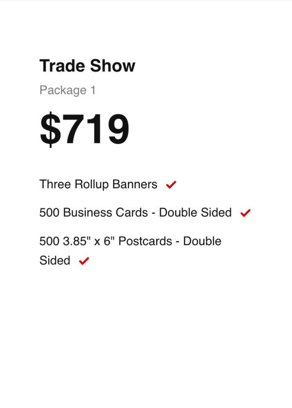 Trade Show Printing (Package 1)